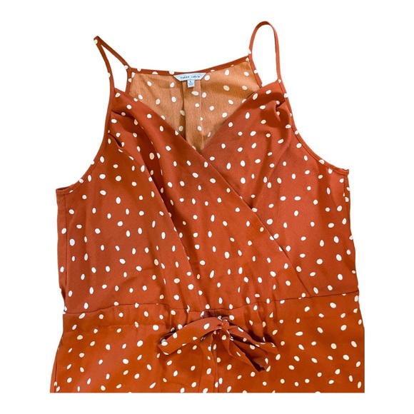 Naked Zebra Polka Dot Sleeveless VNeck Jumpsuit Size L - Picture 4 of 9